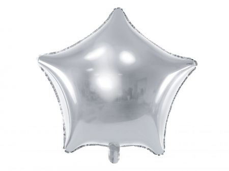 ballon etoile argente aluminium 