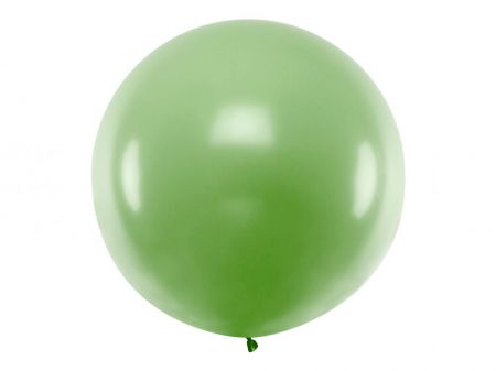 ballon pastel geant vert rond  